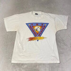 Vintage Prayer Graphic White T-shirt Mens Ultimate Weapon